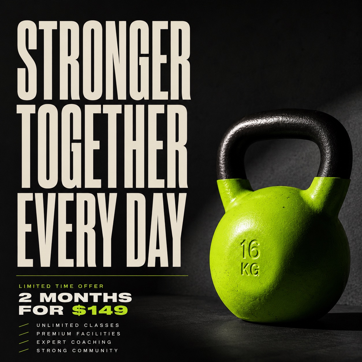 Membership offer campaign design for a fitness studio